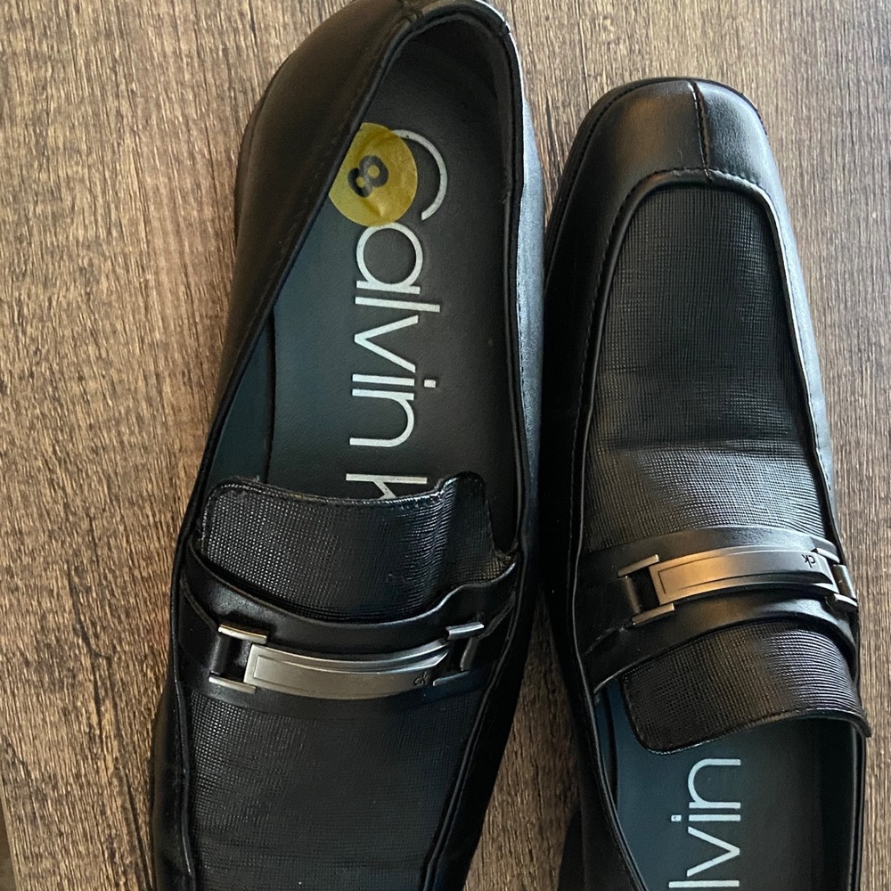 Calvin Klein Men's Elegant Black Slip-Ons